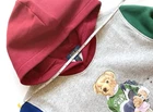 NWT Polo Ralph Lauren Boys Polo Bear Student Gray Colorblock Fleece Hoodie 10 12