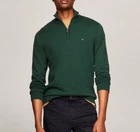 NWT Tommy Hilfiger Men s Regular Fit Essential Solid Classic Quarter Zip Sweater
