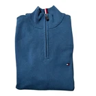 NWT Tommy Hilfiger Men s Regular Fit Essential Solid Classic Quarter Zip Sweater