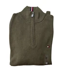 NWT Tommy Hilfiger Men s Regular Fit Essential Solid Classic Quarter Zip Sweater