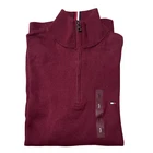 NWT Tommy Hilfiger Men s Regular Fit Essential Solid Classic Quarter Zip Sweater