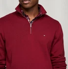 NWT Tommy Hilfiger Men s Regular Fit Essential Solid Classic Quarter Zip Sweater