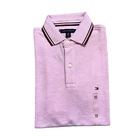 Talla M - NWT Tommy Hilfiger Men s Wicking Performance Pique Solid Short Sleeve Polo Shirt