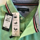 Talla M - NWT Tommy Hilfiger Men s Wicking Performance Pique Solid Short Sleeve Polo Shirt