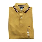 Talla M - NWT Tommy Hilfiger Men s Wicking Performance Pique Solid Short Sleeve Polo Shirt