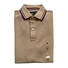 Talla M - NWT Tommy Hilfiger Men s Wicking Performance Pique Solid Short Sleeve Polo Shirt