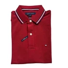 Talla M - NWT Tommy Hilfiger Men s Wicking Performance Pique Solid Short Sleeve Polo Shirt