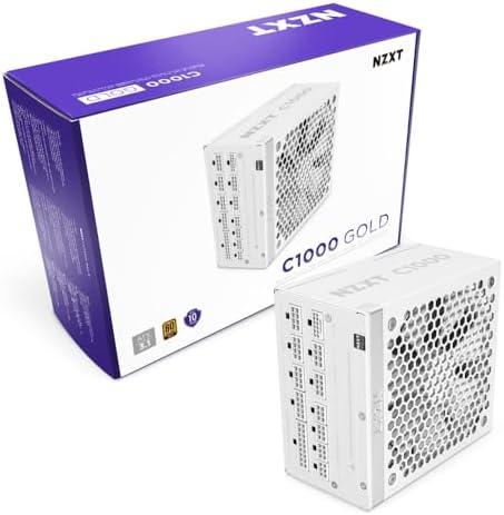 NZXT C750 Gold Core   750W ATX 3 1 Power Supply   80 Plus Gold   Cybenetics Platinum   Fully Modular   PCIe 5 1 300W 12V 2x6   Zero RPM Fan   105 C Capacitors   Black