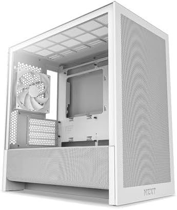 NZXT H3 Flow   Micro ATX PC Case   Optimized Airflow   Includes 1 x 120mm Rear Fan   Supports Full Sized GPUs   Fits 280mm Front  240mm Top Radiator   Back Connect Motherboard   Black