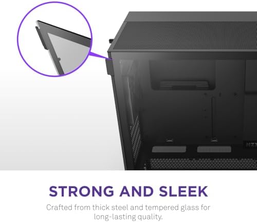 NZXT H5 Flow 2024   Compact ATX Mid Tower PC Gaming Case   High Airflow   2 x 120mm Fans Included   360mm Front & 240mm Top Radiator Support   Cable Management System   Tempered Glass   White