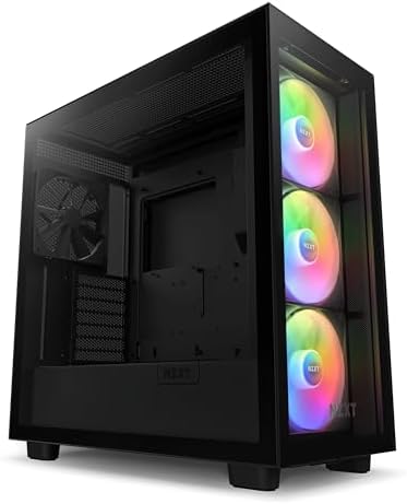 NZXT H7 Flow RGB Mid Tower ATX Airflow Case with RGB Fans