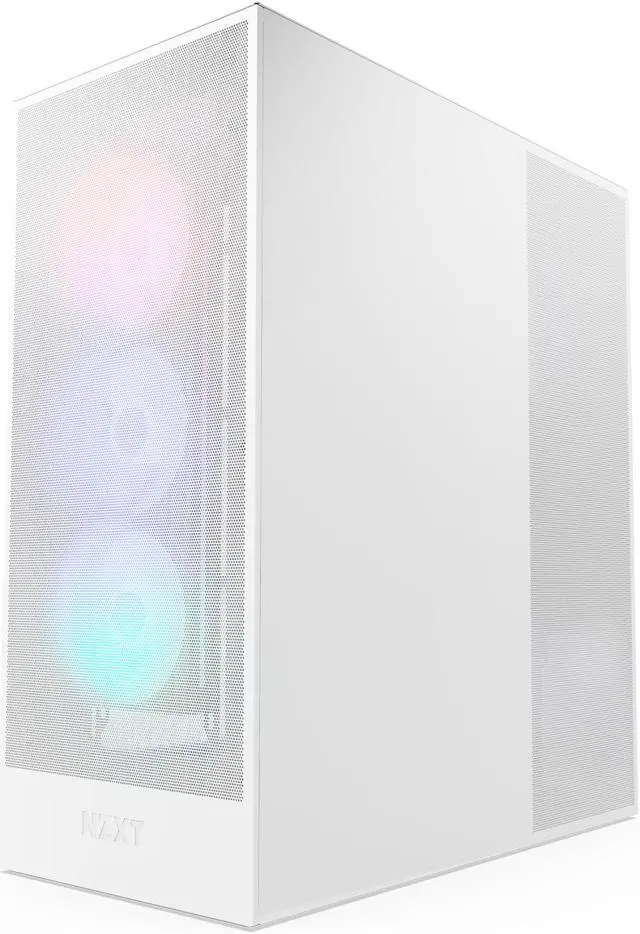 NZXT H7 Flow RGB  2024  Mid Tower Case   All White CM H72FW R1