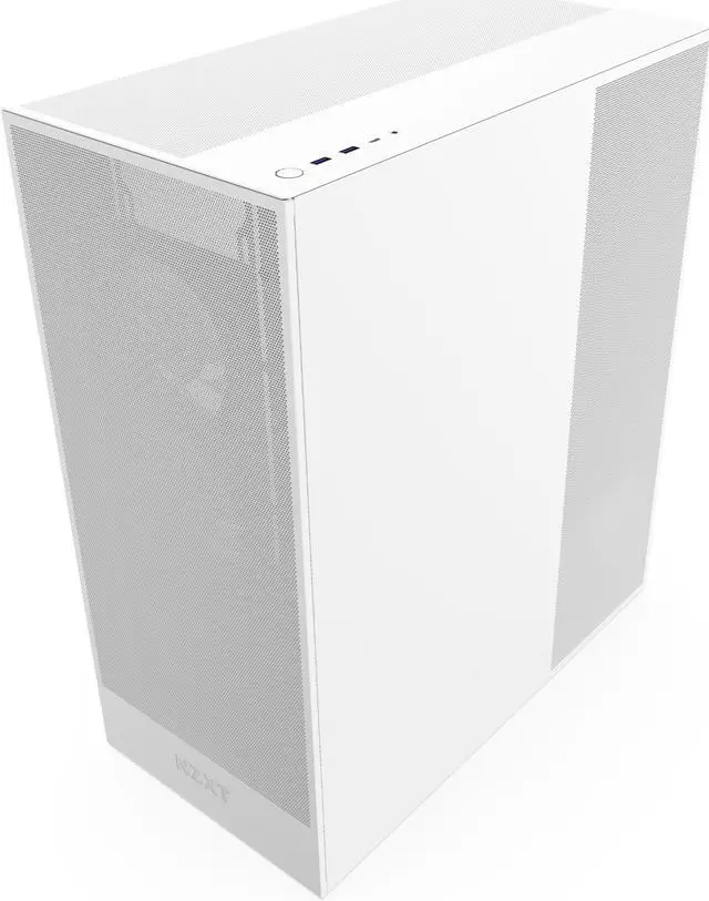 NZXT H7 Flow RGB  2024  Mid Tower Case   All White CM H72FW R1
