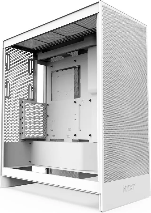 NZXT H7 Flow  2024  Mid Tower Case   All White CM H72FW 01