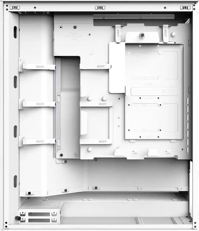 NZXT H7 Flow  2024  Mid Tower Case   All White CM H72FW 01