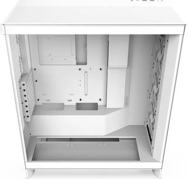 NZXT H7 Flow  2024  Mid Tower Case   All White CM H72FW 01