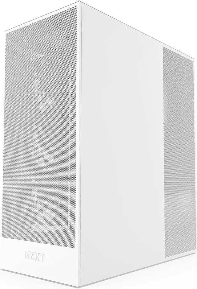 NZXT H7 Flow  2024  Mid Tower Case   All White CM H72FW 01