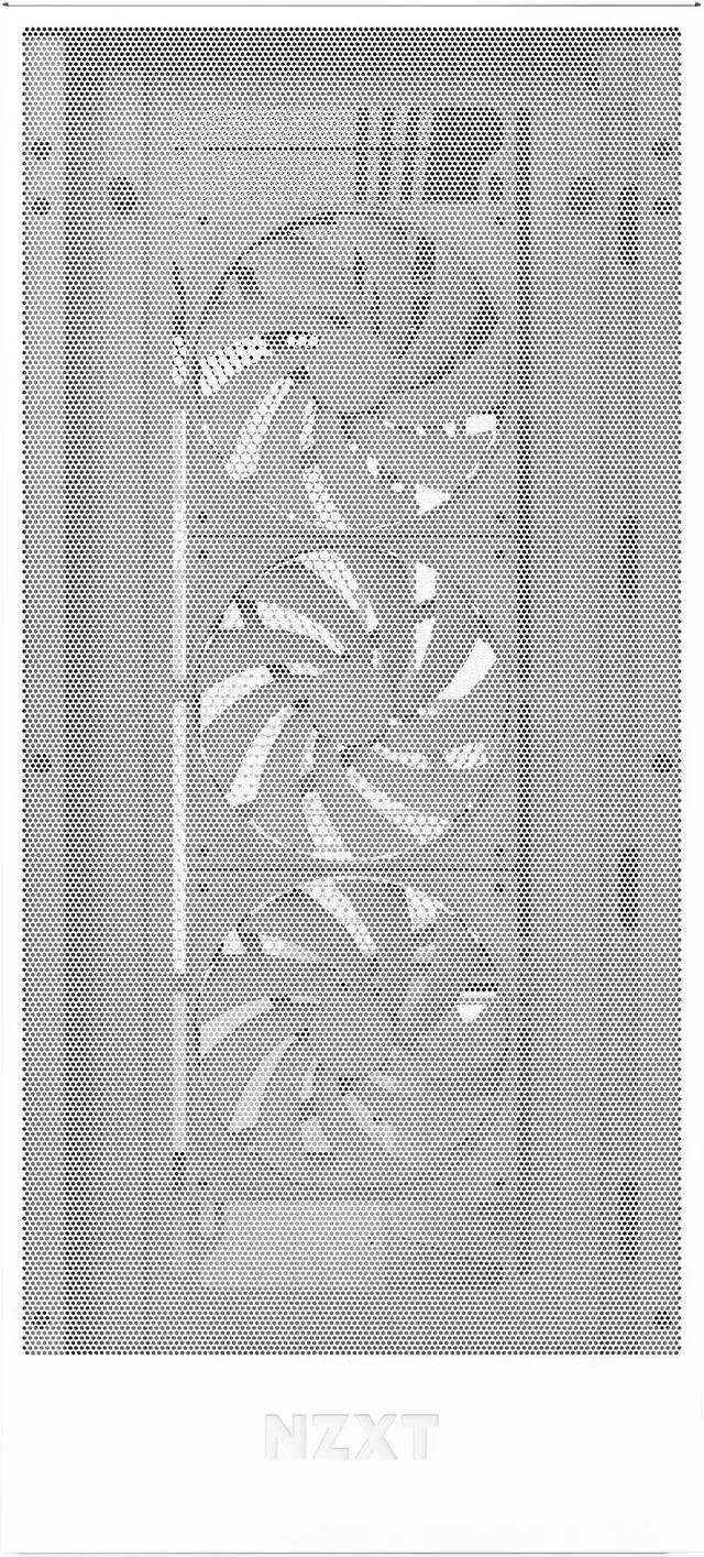 NZXT H7 Flow  2024  Mid Tower Case   All White CM H72FW 01
