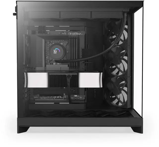 NZXT H9 Flow  2025  CM H92FB 01 Large Dual Chamber ATX Mid Tower   Black