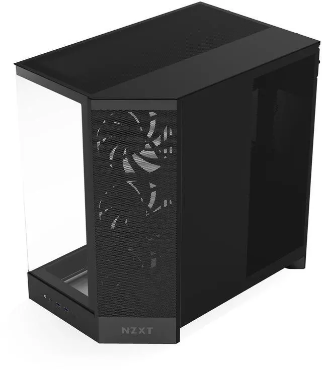 NZXT H9 Flow  2025  CM H92FB 01 Large Dual Chamber ATX Mid Tower   Black