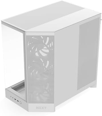 NZXT H9 Flow  2025    Large Dual Chamber ATX Mid Tower Airflow PC Case   Includes 3 x 140mm & 1 x 120mm Fans   420mm Radiator Support   Tempered Glass   Back Connect Ready   White