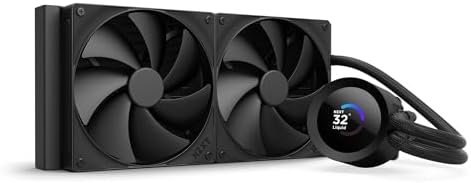 NZXT Kraken Plus 240   AIO CPU Liquid Cooler   240mm Radiator   2 x F120P Fans   Customizable 1 54 Square LCD   AMD  AM5  AM4   Intel  LGA 1851/1700  1200/115X   Black