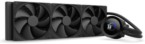 NZXT Kraken Plus 360   AIO CPU Liquid Cooler   360mm Radiator   3 x F120P Fans   Customizable 1 54 Square LCD   AMD  AM5  AM4   Intel  LGA 1851/1700  1200/115X   Black