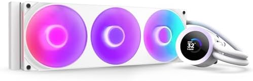 NZXT Kraken Plus 360   AIO CPU Liquid Cooler   360mm Radiator   3 x F120P Fans   Customizable 1 54 Square LCD   AMD  AM5  AM4   Intel  LGA 1851/1700  1200/115X   Black