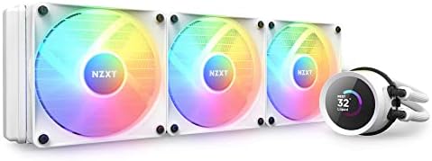 NZXT Kraken Plus 360   AIO CPU Liquid Cooler   360mm Radiator   3 x F120P Fans   Customizable 1 54 Square LCD   AMD  AM5  AM4   Intel  LGA 1851/1700  1200/115X   Black