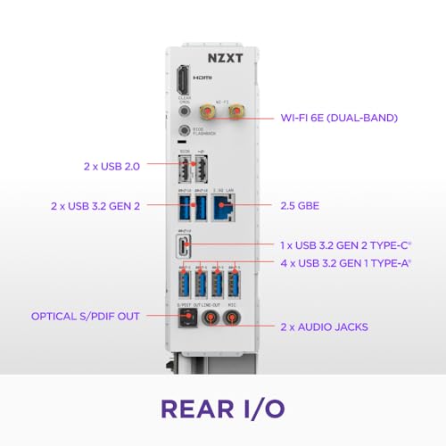 NZXT N7 B850   AMD B850 AM5 ATX Gaming Motherboard for Ryzen 9000/8000/7000 16 2 1  DDR5  3X M 2  PCIe 5 0  Wi Fi 6E  2 5GbE LAN   M 2 NVME with Quick Release Latch   Full Cover   White