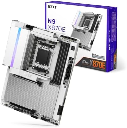NZXT N7 B850   AMD B850 AM5 ATX Gaming Motherboard for Ryzen 9000/8000/7000 16 2 1  DDR5  3X M 2  PCIe 5 0  Wi Fi 6E  2 5GbE LAN   M 2 NVME with Quick Release Latch   Full Cover   Black