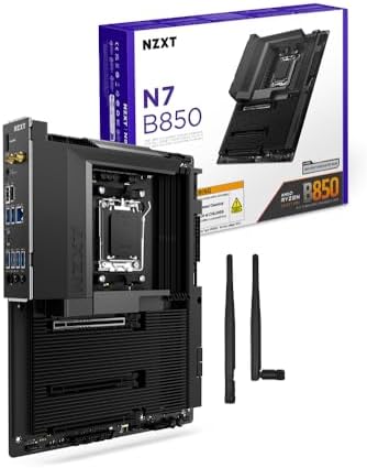 NZXT N9 X870E   AMD X870E AM5 ATX Gaming Motherboard for Ryzen 9000/8000/7000 20 2 1  DDR5  4X M 2  PCIe 5 0  Wi Fi 7  5GbE  USB 4   M 2 Quick Release Latches  Full Metal Cover  White PCB