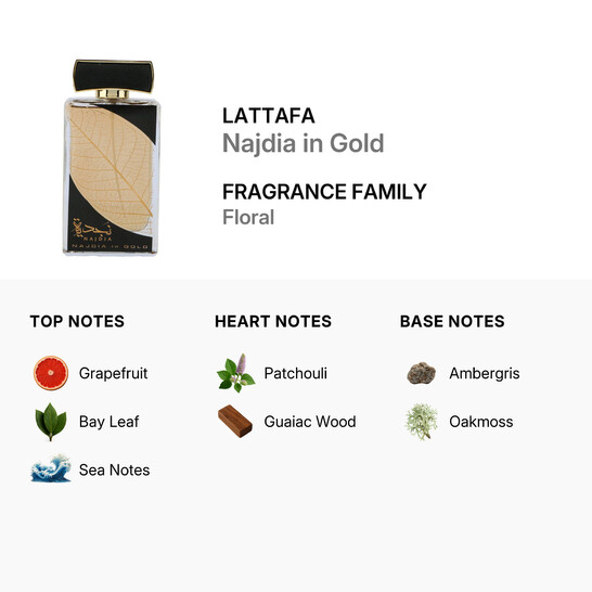 Najdia in Gold EDP Spray 3 4 oz Fragrances