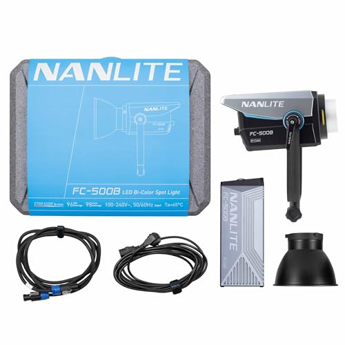 Nanlite FC 500B Bicolor LED Photo and Light 520W 2700K 6500K Bluetooth App Control 2 4G 12 Built in Effects  FC500B
