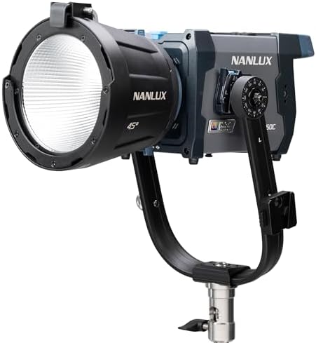 Nanlux Evoke 150C Full Color LED Video Light 150W RGB Light  1000 20000K CCT  IP66 Weatherproof  Portable Studio & On Location Light for Photography & Studio Production