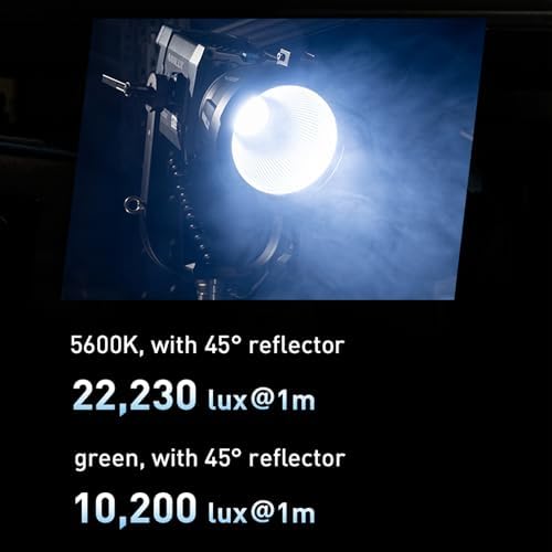 Nanlux Evoke 150C Full Color LED Video Light 150W RGB Light  1000 20000K CCT  IP66 Weatherproof  Portable Studio & On Location Light for Photography & Studio Production