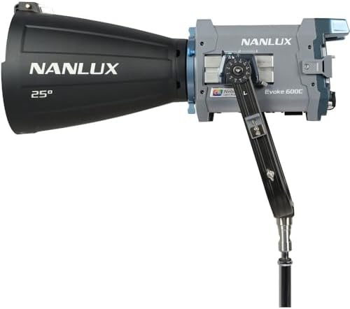 Nanlux Evoke 600C High Output LED Light 600W RGB Full Color Light with Nebula C8 Engine  1 000 20 000K CCT  Weatherproof & Versatile for Film & Studio Production