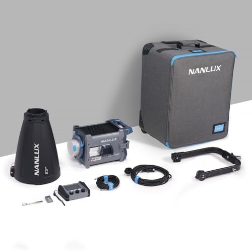 Nanlux Evoke 600C High Output LED Light 600W RGB Full Color Light with Nebula C8 Engine  1 000 20 000K CCT  Weatherproof & Versatile for Film & Studio Production