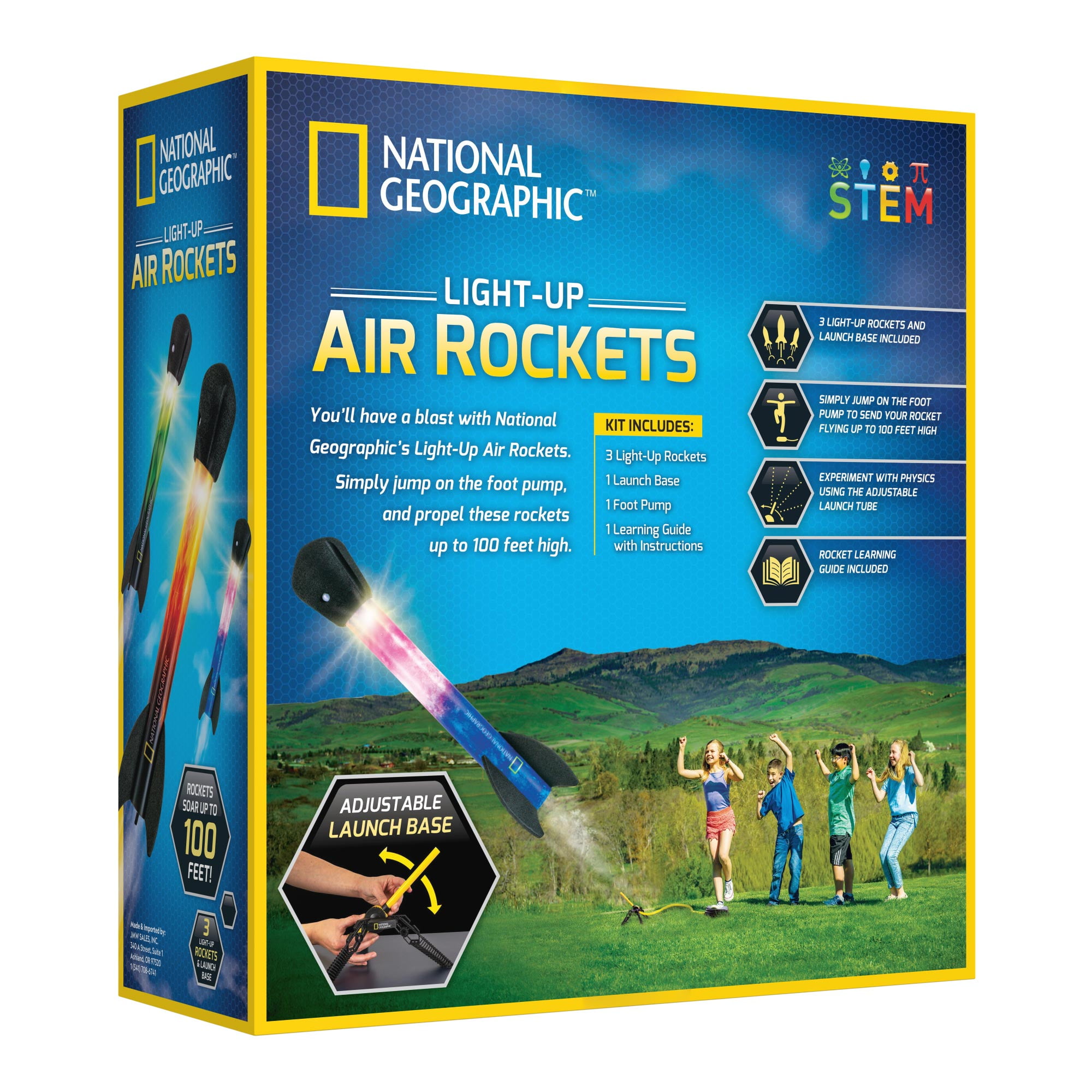 National Geographic Light Up Air Rockets Set for Kids 8 Years and up