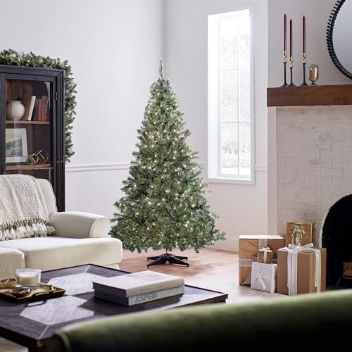 National Tree Company Pre Lit Artificial Medium Christmas Tree Green Kincaid Spruce White Lights Includes Stand 6 Feet