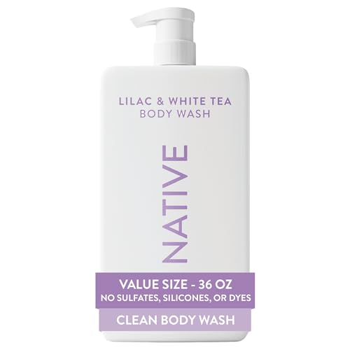Native Body Wash for Women & Men  Sea Salt & Cedar  36 oz Pump Bottle  Sulfate Free & Gentle for All Skin Types