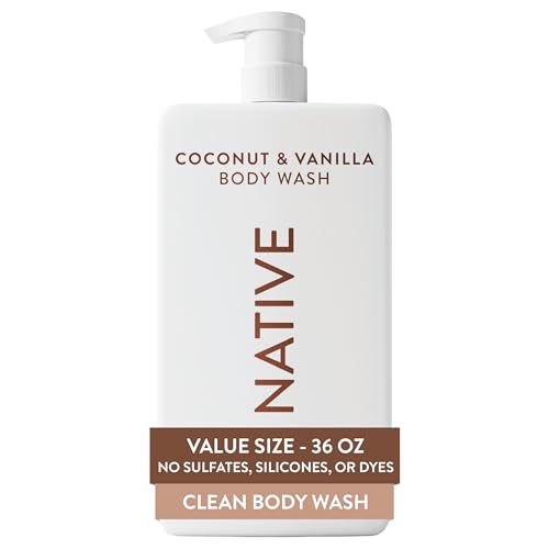 Native Body Wash for Women & Men  Sea Salt & Cedar  36 oz Pump Bottle  Sulfate Free & Gentle for All Skin Types