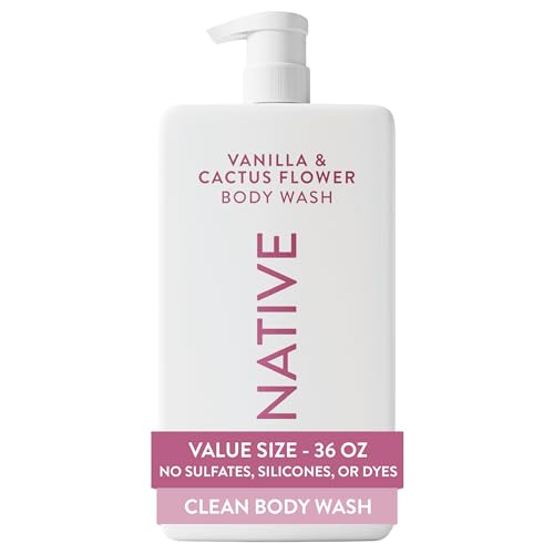 Native Body Wash for Women & Men  Sea Salt & Cedar  36 oz Pump Bottle  Sulfate Free & Gentle for All Skin Types
