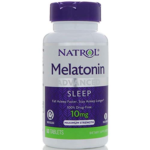Natrol Advanced Sleep Melatonin Tablets  Maximum Strength 10 mg 60 ea