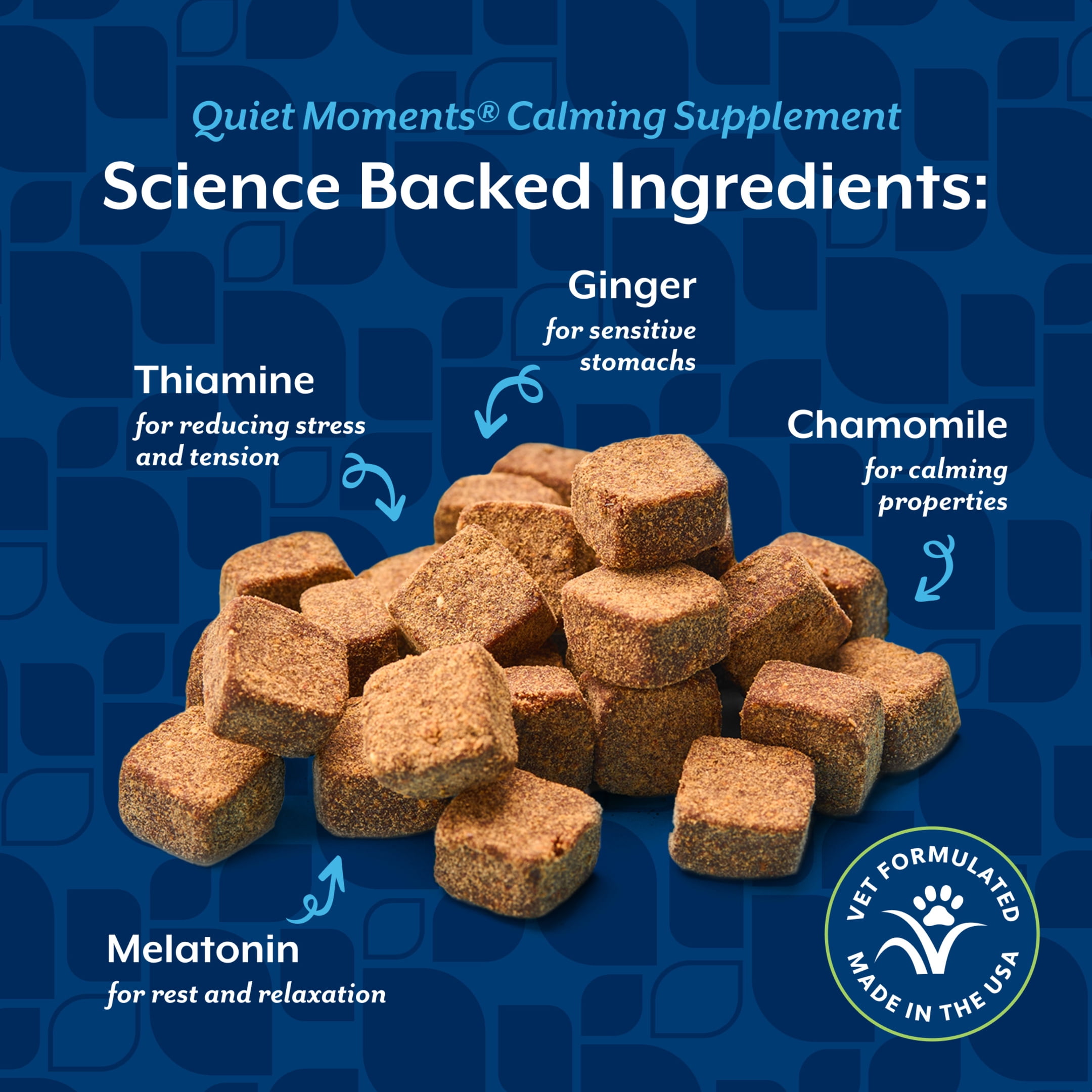 NaturVet Quiet Moments Calming Supplement  Bacon and Chicken Flavor  70 Soft Chews