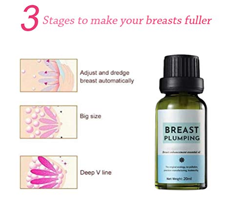 Aceite esencial natural Bust Up, aceite esencial de masaje de pecho alegre aceite esencial para el pecho y el aceite esencial para levantar el pecho y rellenar el pecho crema reafirmante y levantador (1 unidad)