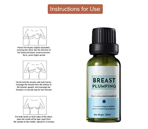 Aceite esencial natural Bust Up, aceite esencial de masaje de pecho alegre aceite esencial para el pecho y el aceite esencial para levantar el pecho y rellenar el pecho crema reafirmante y levantador (1 unidad)