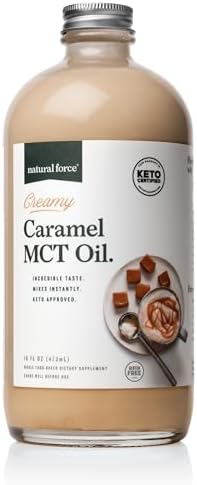 Natural Force Organic MCT Oil   Pure Glass Bottle   Made from 100  Virgin Coconut Oil   Certified Keto  Paleo  Kosher  Vegan & Non GMO   Lab Tested for Quality and Purity   32 Ounce