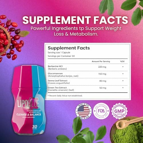 Natural Weight Loss Pills for Women  30 Day Supply   Supports Weight Loss  Metabolism & Energy   Appetite Suppressant & Fat Burner for Men with Gut Health & Digestive Support   Made in USA