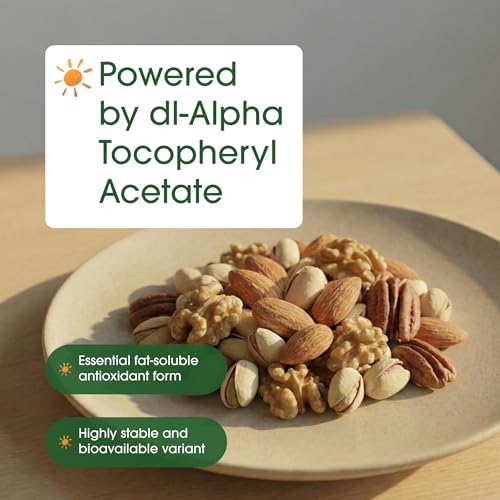 NatureBell Vitamin E 1 000 IU Per Serving   300 Softgels   Antioxidant Supplement for Skin  Heart & Brain Health Support   High Bioavailability    Gluten Free & Non GMO